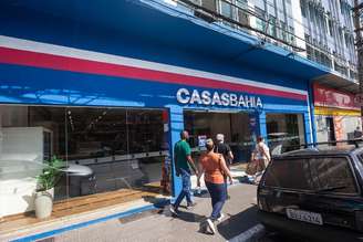 Loja das Casas Bahia em São Caetano do Sul (SP); grupo diz que deverá economizar R$ 4,7 bilhões em despesas financeiras e amortização de principal entre 2026 e 2030