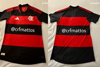 Imagens do novo uniforme do Flamengo para 2026 vazam nas redes sociais