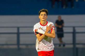 Yuri Leles, jogador do time sub-20 do Red Bull Bragantino. 