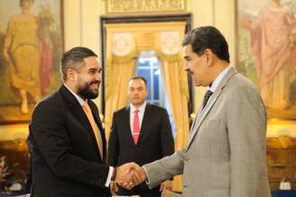 Nicolás Maduro Guerra e seu pai, Nicolás Maduro, presidente da Venezuela 