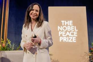 María Corina Machado foi laureada com o Nobel da Paz em 2025