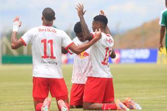 Jhuan Nunes, jogador do time sub-20 do Red Bull Bragantino. 