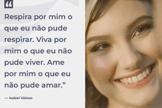 Pai de Isabel Veloso emociona web com despedida: “Respira por mim” - destaque galeria