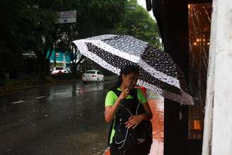 Dia chuvoso na cidade de São Paulo.