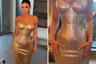 Look de Kylie Jenner para o Globo de Ouro
