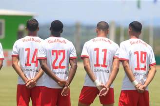 Jogadores do time sub-20 do Red Bull Bragantino. 