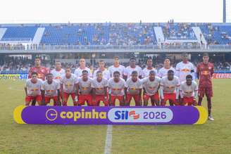 Jogadores do time sub-20 do Red Bull Bragantino. 