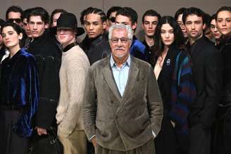 Desfile da grife reuniu os músicos Gianni Morandi e Ricky Martin