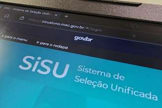 Página do Sisu na internet