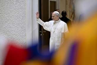 Papa Leão XIV durante audiência geral no Vaticano