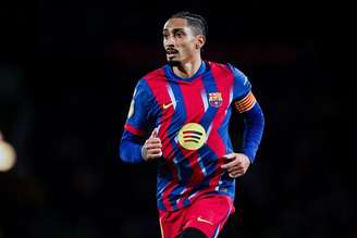 Raphinha (Barcelona) durante jogo contra o Racing Santander, no dia 15.01.2026 