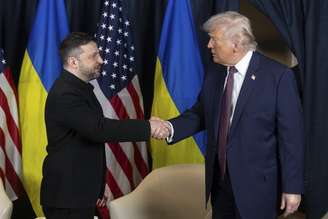 Zelensky conversou com Trump em Davos nesta quinta