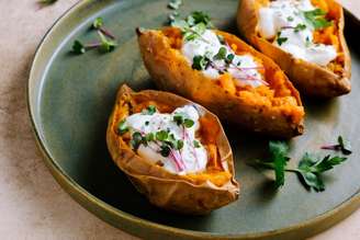 Batata-doce recheada