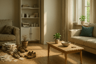 imagem de uma casa arrumada