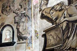 Afresco com 'rosto de Meloni' em basílica de Roma, capital da Itália