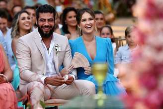 Amanda Vasconcelos com o marido, o sertanejo Henrique