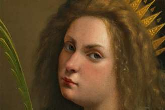 Pintura de Artemisia como Santa Catarina de Alexandria foi arrematada por 30 milhões de reais