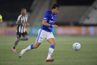 Kaio Jorge (Cruzeiro) durante jogo contra o Botafogo, no dia 29.01.2026