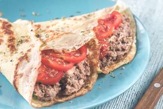 Crepe de aveia com atum