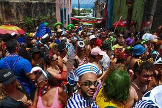 Bloco de Carnaval em Salvador, na Bahia