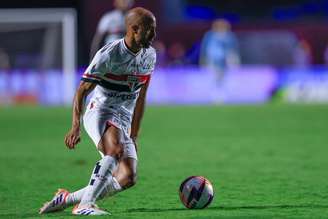 Lucas Moura (São Paulo) durante jogo contra o Santos, no dia 31.01.2026