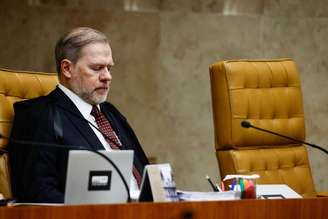 Dias Toffoli durante sessão do STF