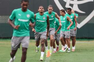 Fluminense durante treino no CT Carlos Castilho