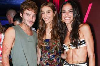 João Figueiredo, Sasha e Bruna Marquezine em carnaval de Salvador