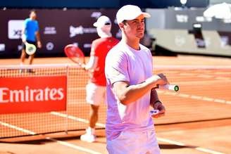 João Fonseca estreou no Rio Open ao lado de Marcelo Melo.