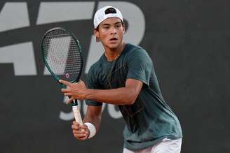 Guto Miguel durante treinamento no Rio Open.