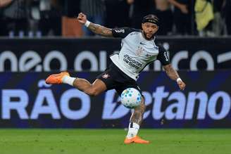 Memphis Depay (Corinthians) durante jogo contra o Bragantino, no dia 12.02.2026.
