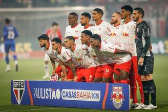 Jogadores do Red Bull Bragantino. 