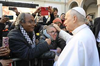 Leão XIV em visita à Paróquia do Sagrado Coração em Roma