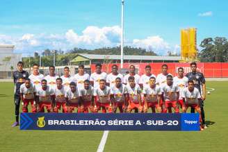 Jogadores do time sub-20 do Red Bull Bragantino. 