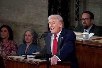Presidente Trump discursando no Capitólio