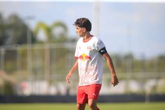 Yuri Leles, jogador do time sub-20 do Red Bull Bragantino. 