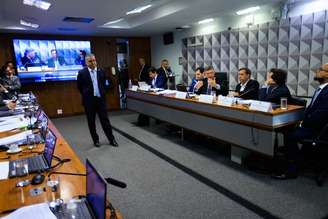 Reunião da CPI do INSS, que apura descontos ilegais em aposentadorias