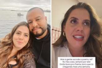 Tati Machado e seu marido, Bruno | Tati fazendo desabafo na internet sobre filho que perdeu