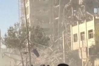 Imagem tirada das redes sociais mostra sede da Assembleia dos Peritos após ataque israelense