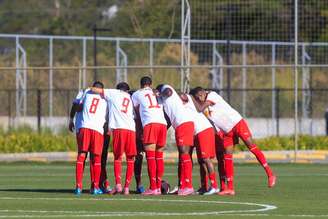 Jogadores do time sub-20 do Red Bull Bragantino. 