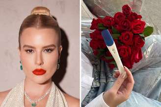 Fernanda Keulla posa para fotos antes de evento | Fernanda Keullla posta foto do teste de gravidez