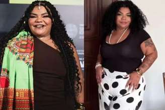 Flora Cruz antes e depois.