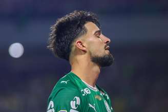 Flaco López na vitória do Palmeiras sobre o Novorizontino