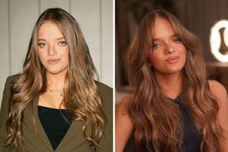 Da esquerda para direita: antes e depois de Rafa Justus