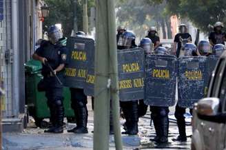 Atuação da polícia do Paraguai nas ruas do país