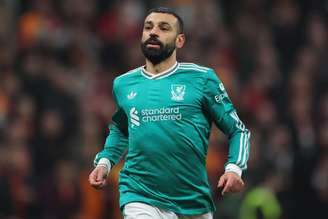 Mohamed Salah (Liverpool) durante jogo contra o Galatasaray, no dia 10.03.2026.