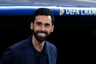 Arbeloa durante o jogo de ida de Real Madrid e Manchester City 