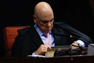 Alexandre de Moraes durante julgamento em 2025