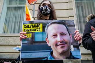 Manifestação na Itália contra a execução de Ahmadreza Djalali, condenado no Irã
