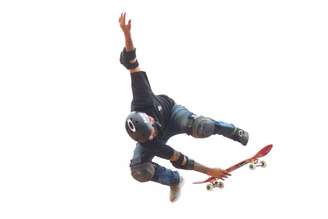 Bob Burnquist na final do skate vert dos X Games de 2017, em Minneapolis, nos Estados Unidos